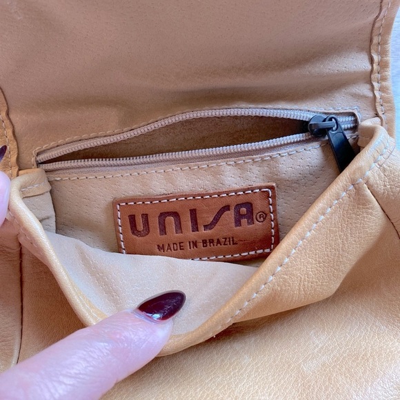 Unisa Tan Crossbody Bag with Minimalist Design - Picture 11 of 11